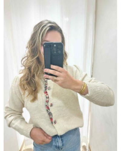Gilet ecru liberty