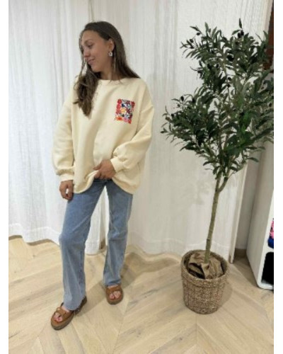 Sweat fleuri