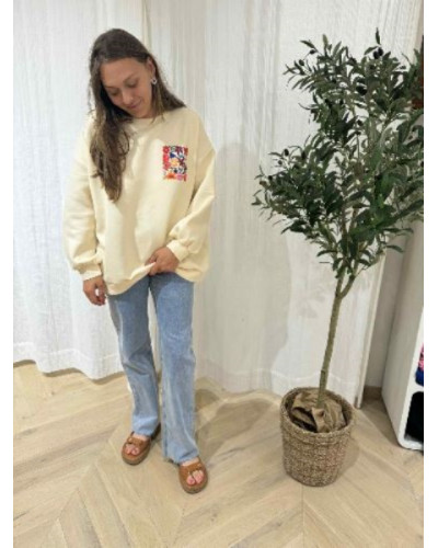 Sweat fleuri