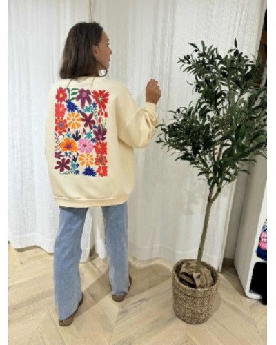 Sweat fleuri