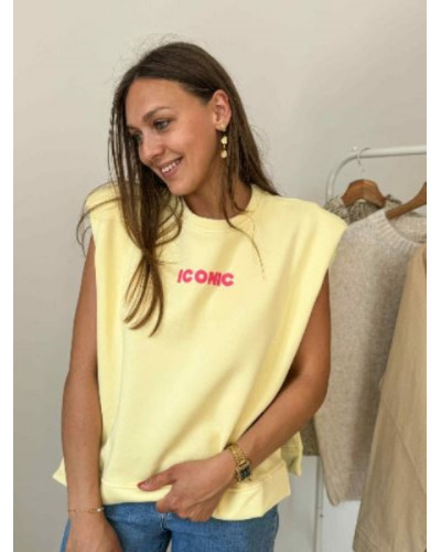 sweat iconic jaune