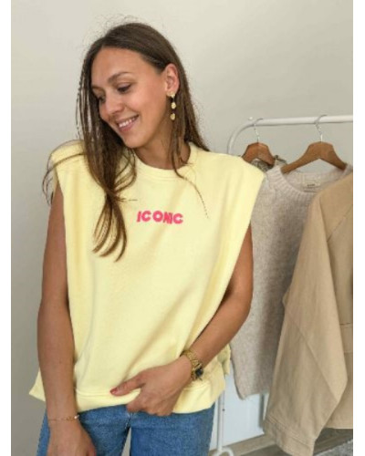sweat iconic jaune