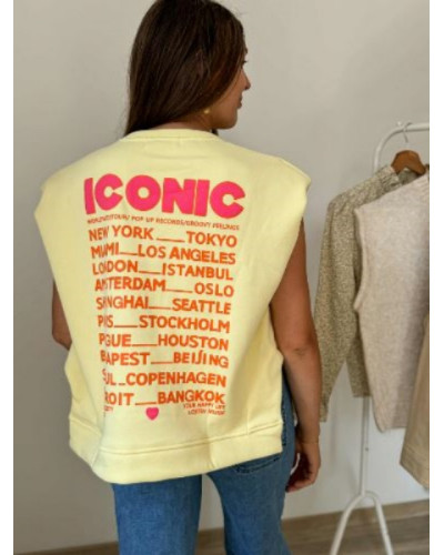 sweat iconic jaune