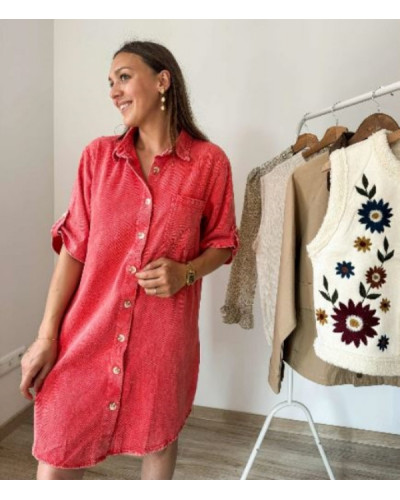 Robe jean corail