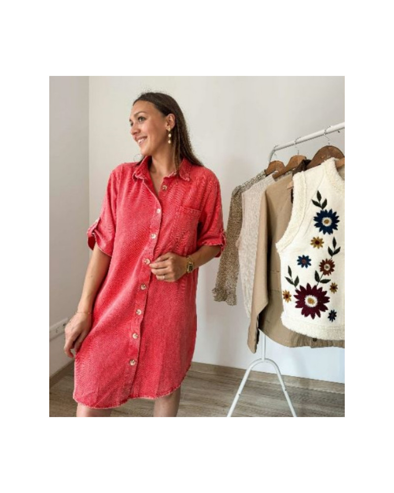 Robe jean corail