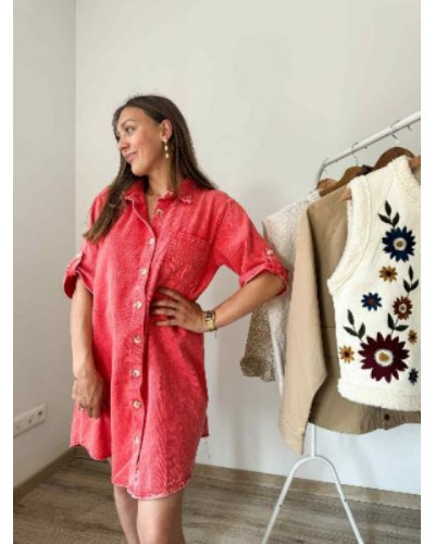 Robe jean corail