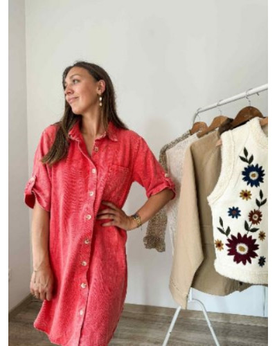 Robe jean corail