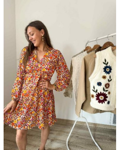 robe fleurie automne