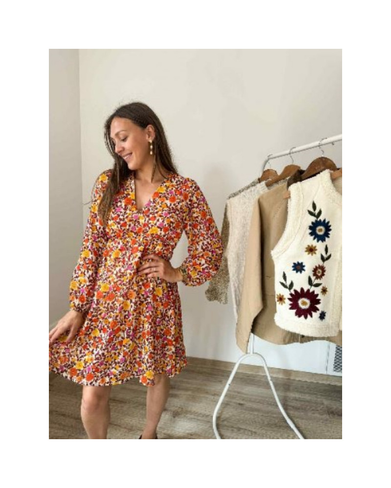 robe fleurie automne