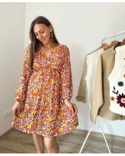 robe fleurie automne