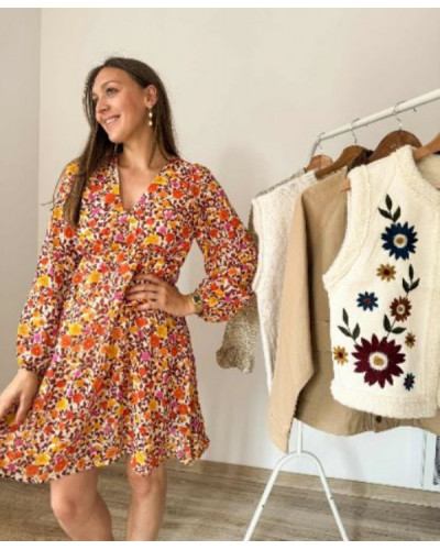 robe fleurie automne