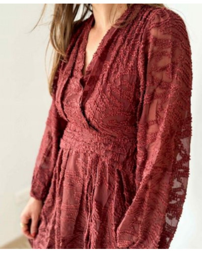 Robe rouille terracotta