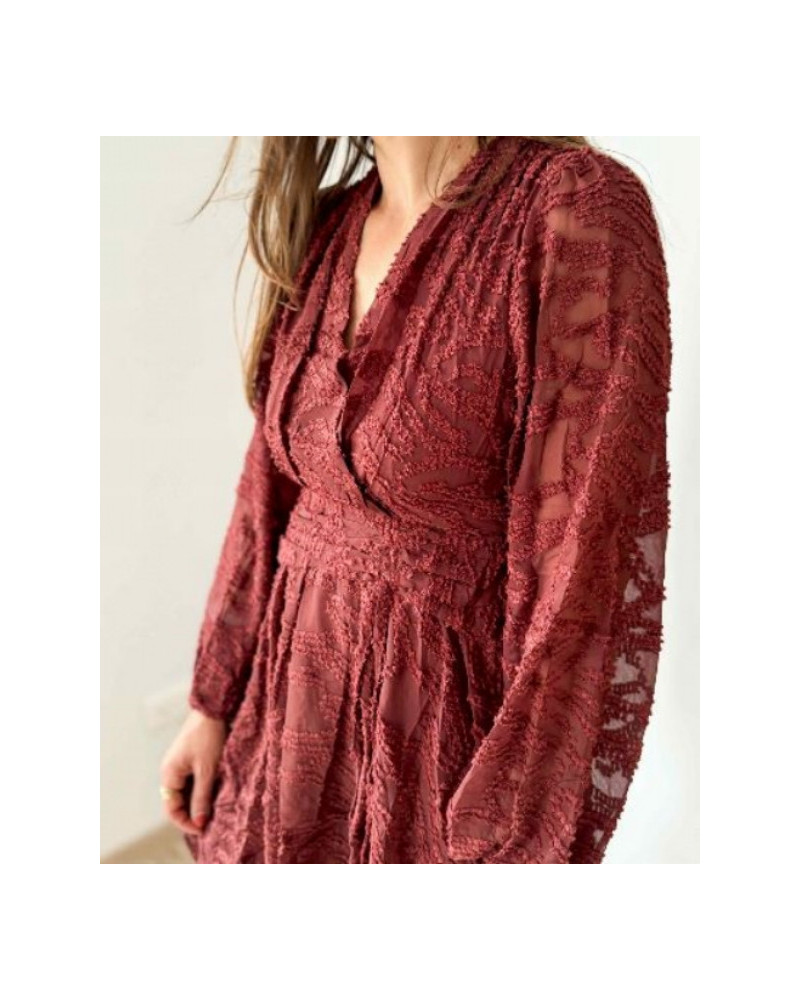 Robe rouille terracotta
