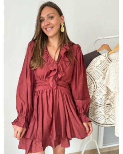 robe terracotta foncé