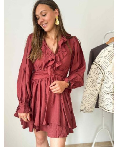 robe terracotta foncé