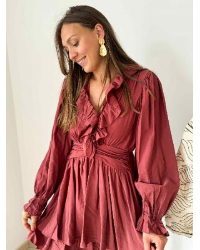 robe terracotta foncé
