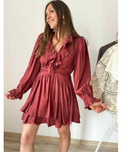 robe terracotta foncé