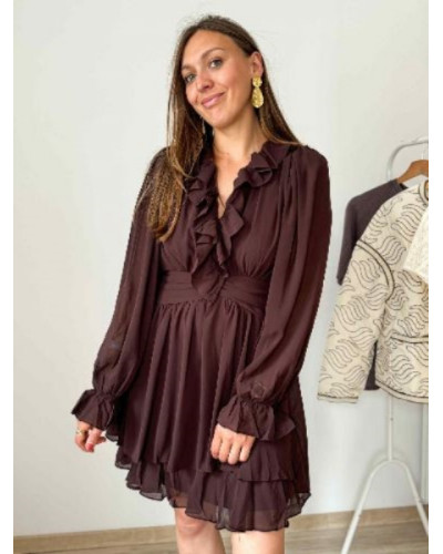 Robe fluide chocolat