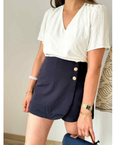 Jupe short bleu marine