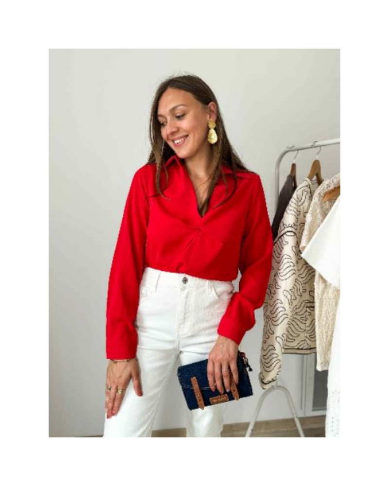 Blouse rouge
