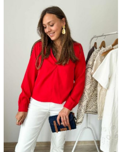 Blouse rouge