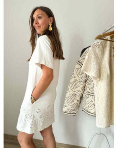 Robe jean blanc