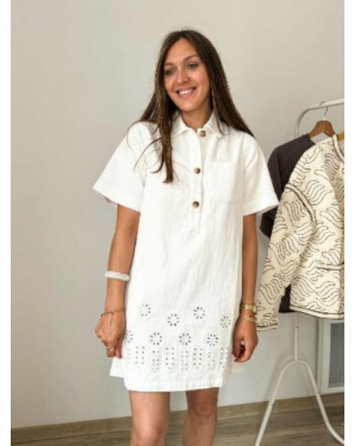 Robe jean blanc