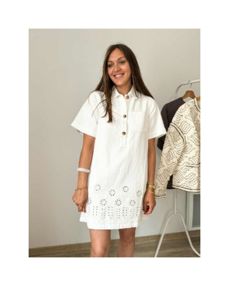 Robe jean blanc