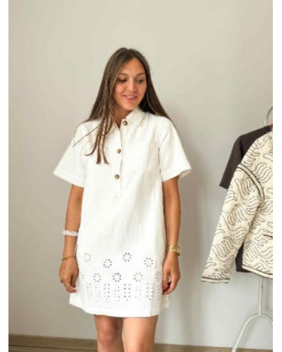Robe jean blanc