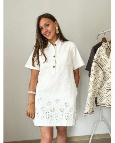 Robe jean blanc