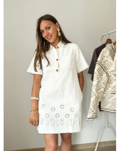 Robe jean blanc