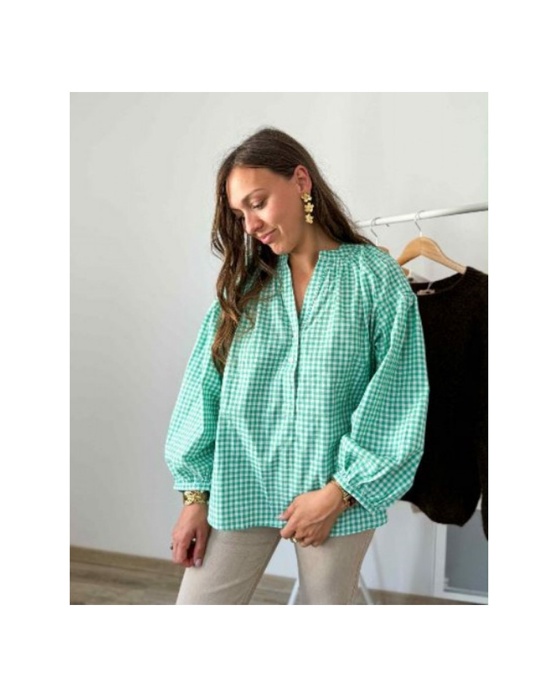 chemisier ligne vert