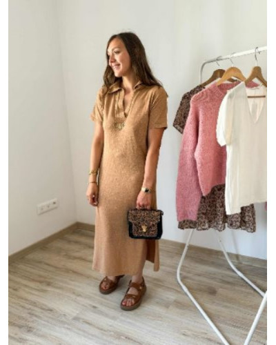 Robe fine maille argile