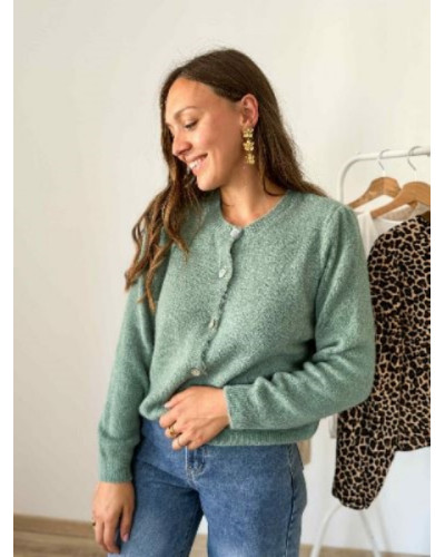 Gilet vert emeraude 