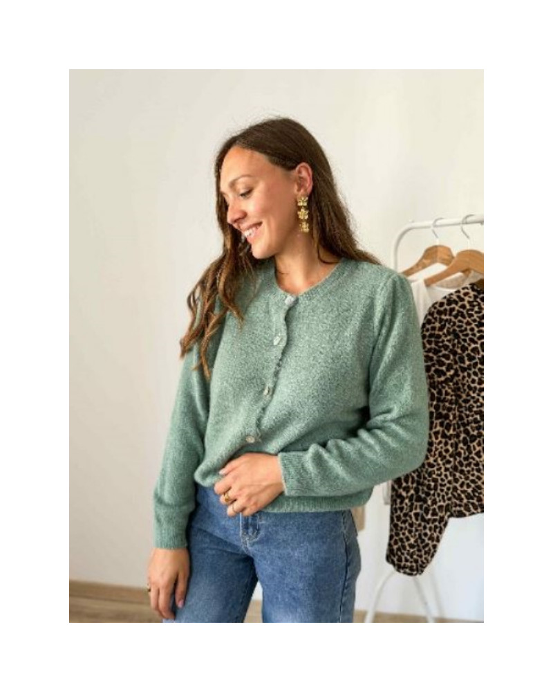 Gilet vert emeraude 