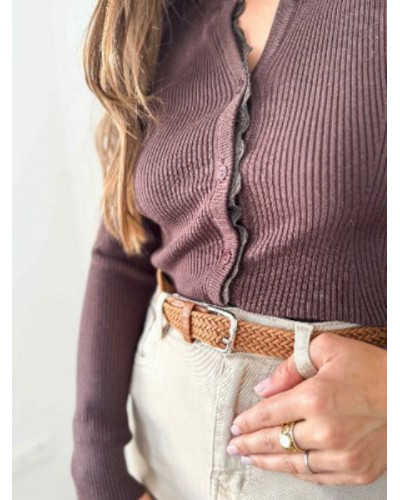 Gilet chocolat