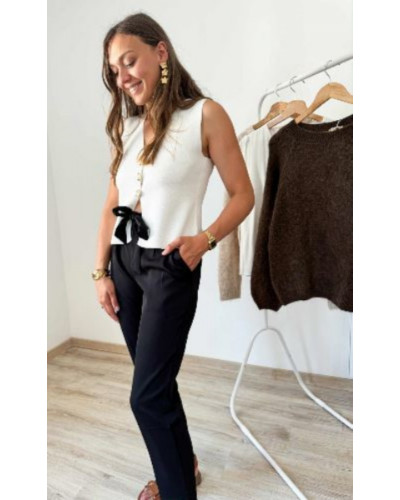 Pantalon noir fluide