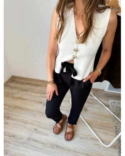 Pantalon noir fluide