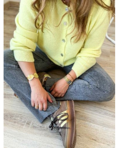 Gilet jaune pastel