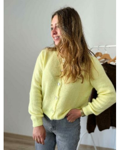 Gilet jaune pastel