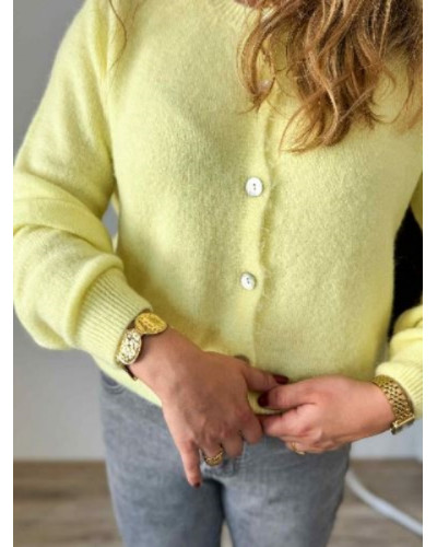 Gilet jaune pastel