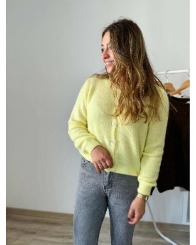 Gilet jaune pastel
