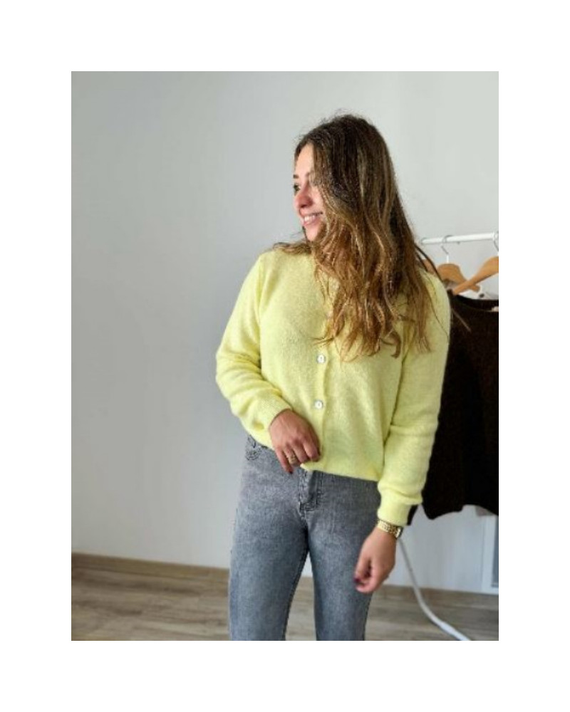 Gilet jaune pastel