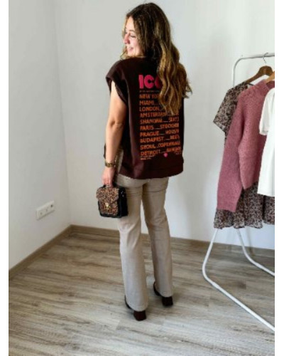 sweat iconic chocolat