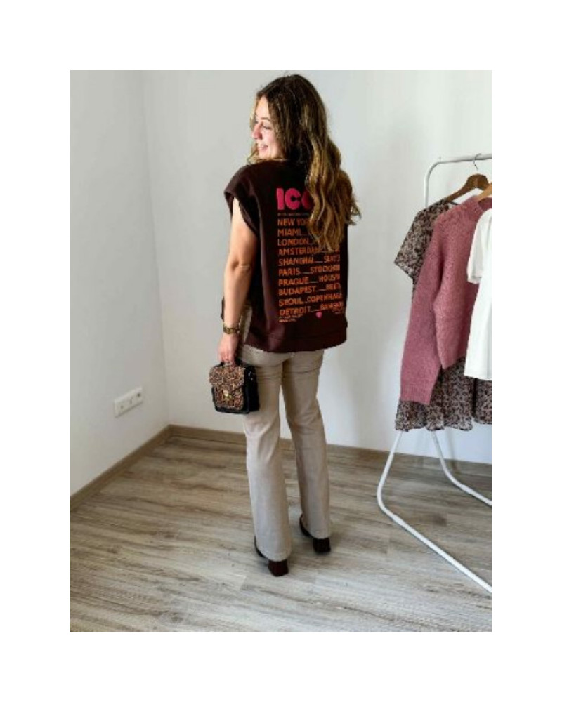 sweat iconic chocolat