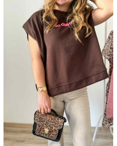 sweat iconic chocolat