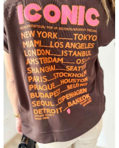 sweat iconic chocolat