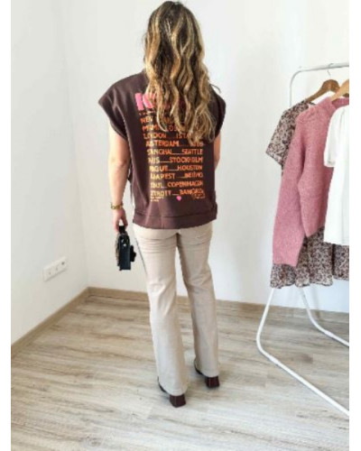 sweat iconic chocolat