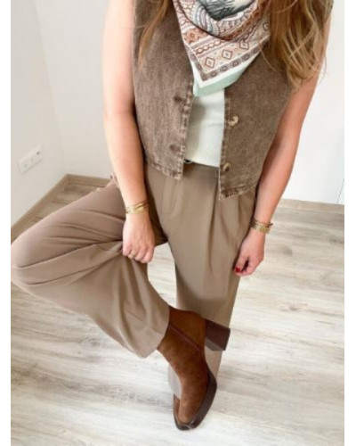 Pantallon habille taupe