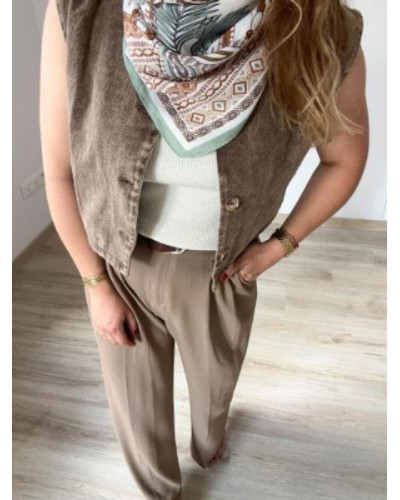 Pantallon habille taupe